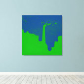 Drucken Sie die robuste Leinwand. Leinwanddruck (Insitu (Holzboden))