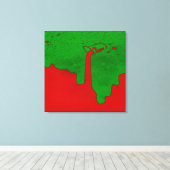 Drucken Sie die robuste Leinwand. Leinwanddruck (Insitu (Holzboden))