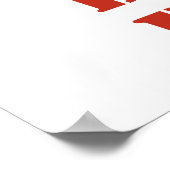 Drücken Sie die rote Taste nicht. Poster (Ecke)