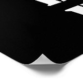 Drücken Sie die rote Taste nicht. Poster (Ecke)