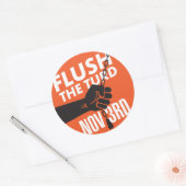 Drücken Sie die T*** 3-Zoll-Aufkleber. Runder Aufkleber (Umschlag)