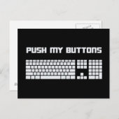 Drücken Sie die Tastatur der Tasten auf den Comput Postkarte (Vorne/Hinten)