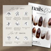 Drücken Sie die Taste "Nail Packaging Display Card Dankeskarte