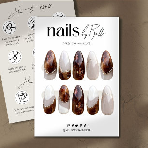 Drücken Sie die Taste "Nail Packaging Display Card Dankeskarte
