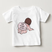 Drücken Sie die Wangen nicht zusammen Baby T-shirt (Vorderseite)