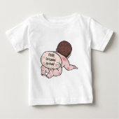 Drücken Sie die Wangen nicht zusammen Baby T-shirt (Vorderseite)