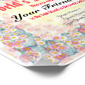 Drucken Sie ein "Best Friend Certificate" der Welt Poster (Ecke)