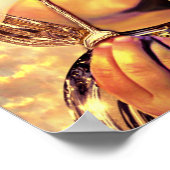 Drucken Sie einen Augenblick Poster (Ecke)