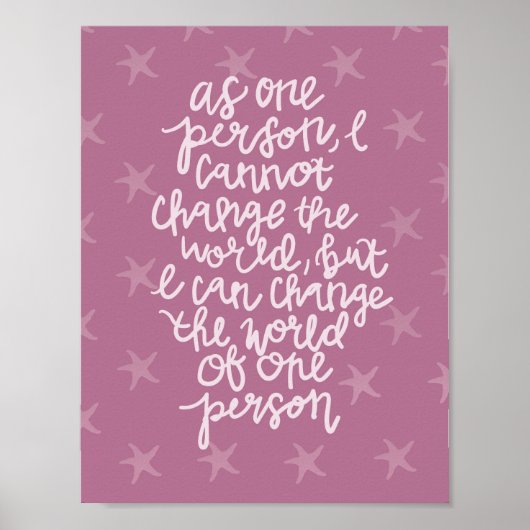 Drucken Sie einen Unterschied Poster (Vorne)