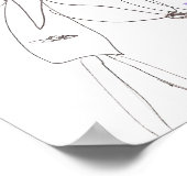 Drucken Sie "glücklich immer nach" Poster (Ecke)