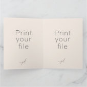 DRUCKEN SIE IHR DESIGN AUF EINER Grußkarte Karte (Innenseite)