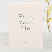 DRUCKEN SIE IHR DESIGN AUF EINER Grußkarte Karte (Gelbe Blume)