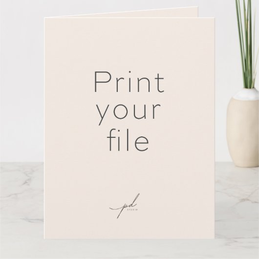 DRUCKEN SIE IHR DESIGN AUF EINER Grußkarte Karte (Vorderseite)