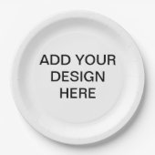 Drucken Sie Ihr Design auf Papierplatte Pappteller (Vorderseite)
