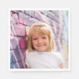 Drucken Sie Ihr eigenes Foto Bild-Party hochladen Serviette