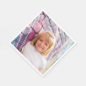 Drucken Sie Ihr eigenes Foto Bild-Party hochladen Serviette (Ecke)