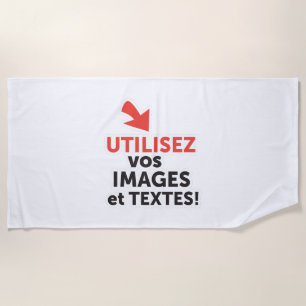 Drucken Sie Ihre Designs online auf Deutsch Strandtuch
