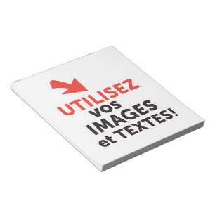 Drucken Sie Ihre DIY-Designs online auf Französisc Notizblock