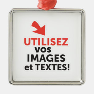 Drucken Sie Ihre DIY-Designs online auf Französisc Ornament Aus Metall