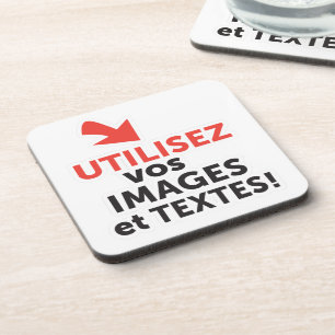 Drucken Sie Ihre DIY-Designs online auf Französisc Untersetzer