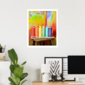 Drucken Sie Ihre eigenen Regenbogen-Fotografien Poster (Heimbüro)