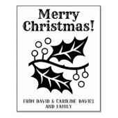 Drucken Sie Ihre eigenen Weihnachtskarten Gummistempel (Prägung)