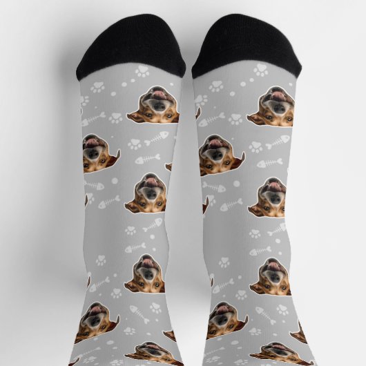 Drucken Sie Ihre Foto-Pet-Gesichtssocken individue Socken (Oben)