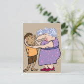 Drücken Sie Ihre Wangen Postkarte (Stehend Vorderseite)