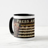 Drücken Sie jede Schlüsselorgan-Tasse Tasse (Vorderseite Links)