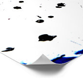 Drucken Sie meine abstrakten Originalgemälde. Poster (Ecke)