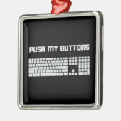 Drücken Sie meine Knopf-Computer-Tastatur Ornament Aus Metall (Links)