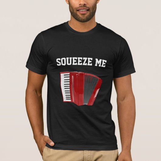 Drücken Sie mich, Red Accordion, T-Shirt (Vorderseite)