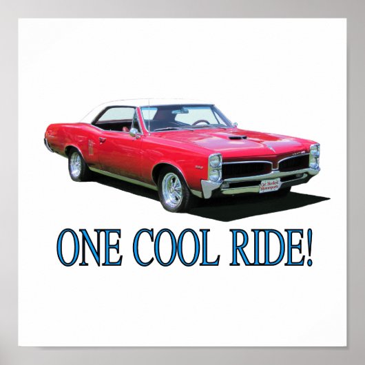 Drucken Sie mit "Eine Coole Fahrt!" Poster (Vorne)