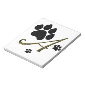 Drucken Sie Monogramm Notepad einfügen Notizblock (Rotiert)