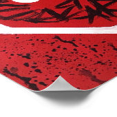 Drucken Sie "NICHT AUFHALTEN". Poster (Ecke)