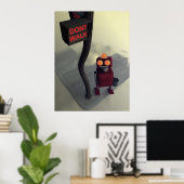 Drucken Sie nicht zu Fuß Poster (Heimbüro)