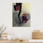 Drucken Sie nicht zu Fuß Poster (Küche)