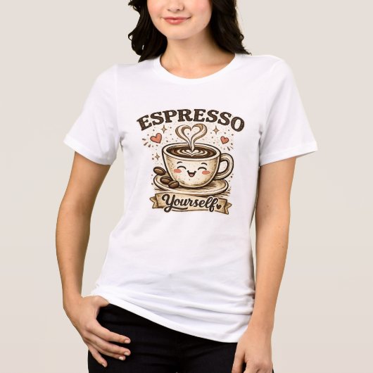 Drücken Sie sich aus Tri-Blend Shirt (Vorderseite)
