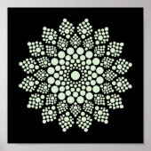 Drucken Sie sich ein eigenes Mandala Template Post Poster (Vorne)