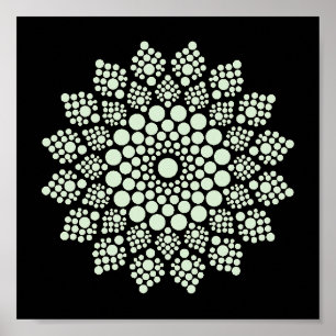 Drucken Sie sich ein eigenes Mandala Template Post Poster