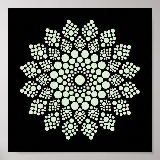 Drucken Sie sich ein eigenes Mandala Template Post Poster (Vorne)