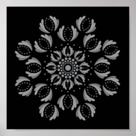 Drucken Sie sich ein eigenes Mandala Template Post Poster