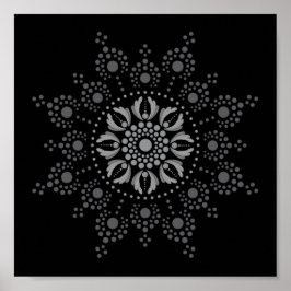 Drucken Sie sich ein eigenes Mandala Template Post Poster