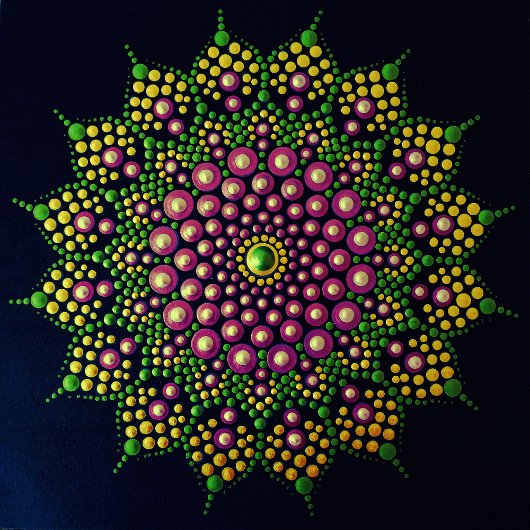 Drucken Sie sich ein eigenes Mandala Template Post Poster