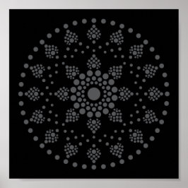 Drucken Sie sich ein eigenes Mandala Template Post Poster