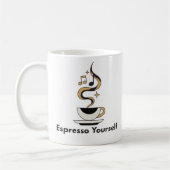 Drücken Sie sich selbst aus  Kaffeetasse (Links)