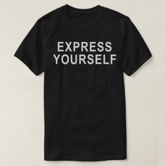 Drücken Sie Sich Selbst Moderne Aussage-Typografie T-Shirt