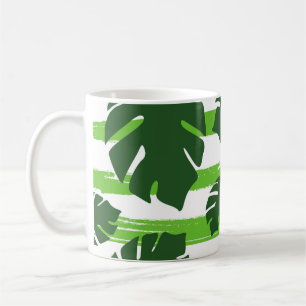 Drucken Sie sommerliche exotische Dschungelpflanze Kaffeetasse