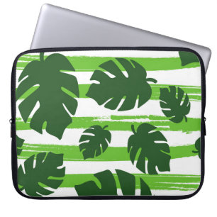 Drucken Sie sommerliche exotische Dschungelpflanze Laptopschutzhülle