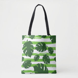 Drucken Sie sommerliche exotische Dschungelpflanze Tasche
